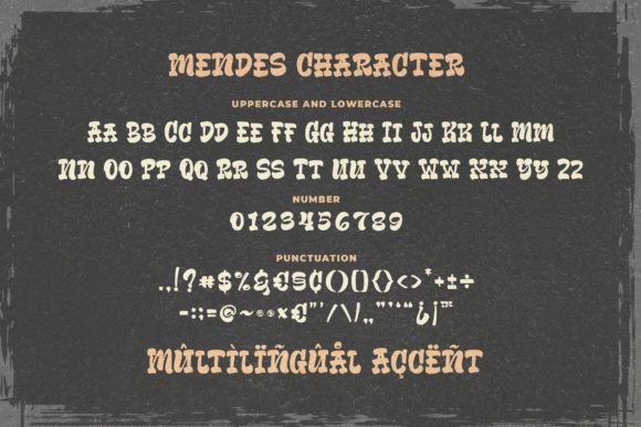 Mendes Font font preview - 4
