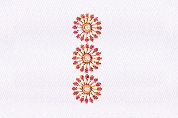 Pink Florals Quilting Design