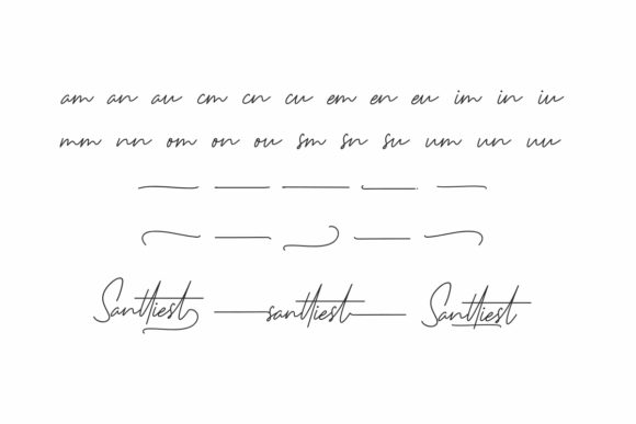 Santtiest Font PNG with transparent background - Preview 6