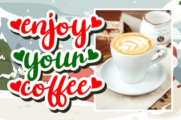 Shasha Christmas Font PNG with transparent background - Preview 6