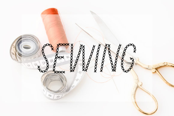 Cross Stitch Font - Preview 2