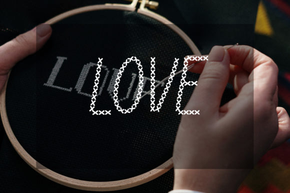 Cross Stitch Font - Preview 4