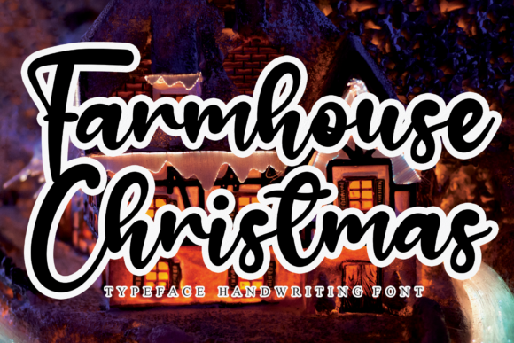 Farmhouse Christmas Fontes Script Fonte Por Misterletter.co