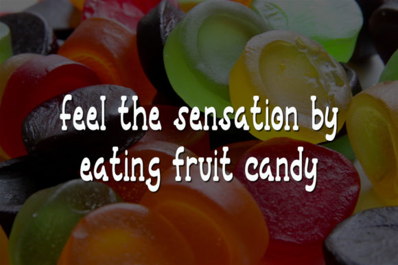 Fruit Candy Font - Preview 1