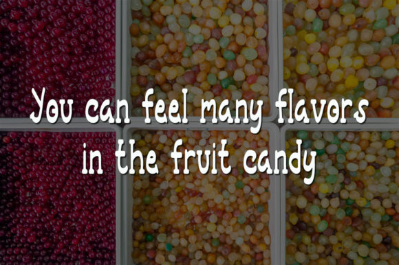 Fruit Candy Font - Preview 2