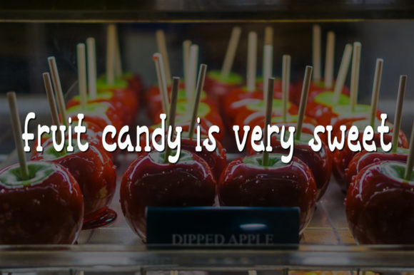 Fruit Candy Font - Preview 3