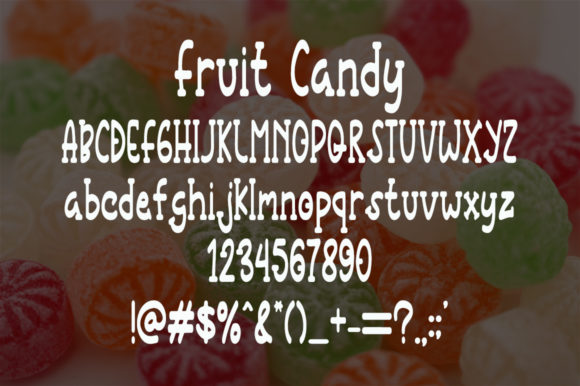 Fruit Candy Font - Preview 4