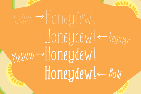 Honeydew Font - Preview 2