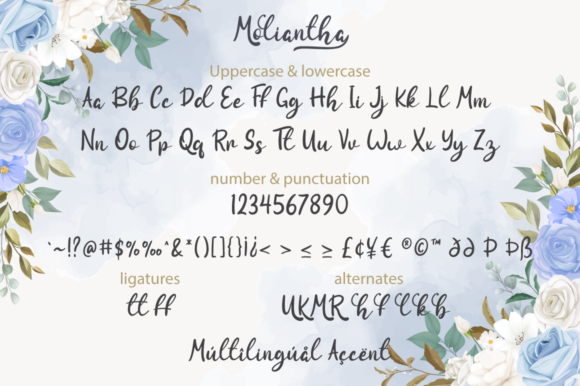 Moliantha Font PNG with transparent background - Preview 5