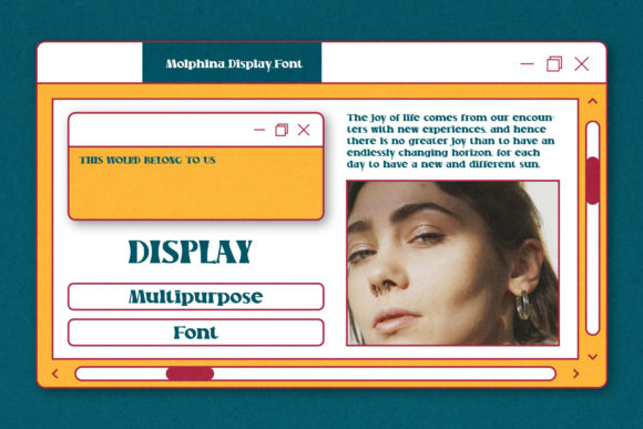 Molphina Font PNG with transparent background - Preview 4