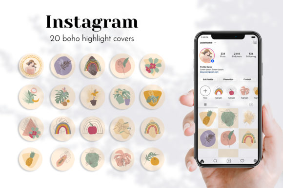 Boho Instagram Story Highlight Covers