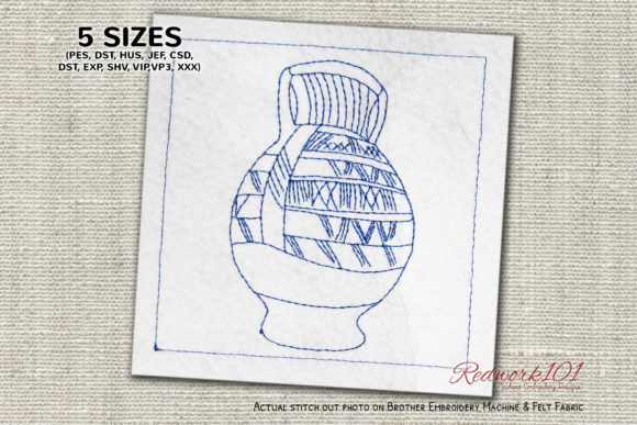 African Pottery Lineart