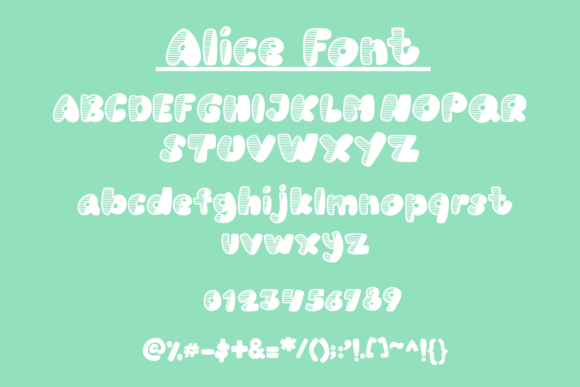 Alice Font - Preview 3