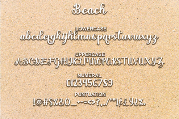 Beach Font - Preview 1