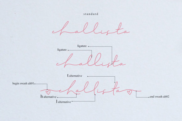 Challista Font - Preview 4