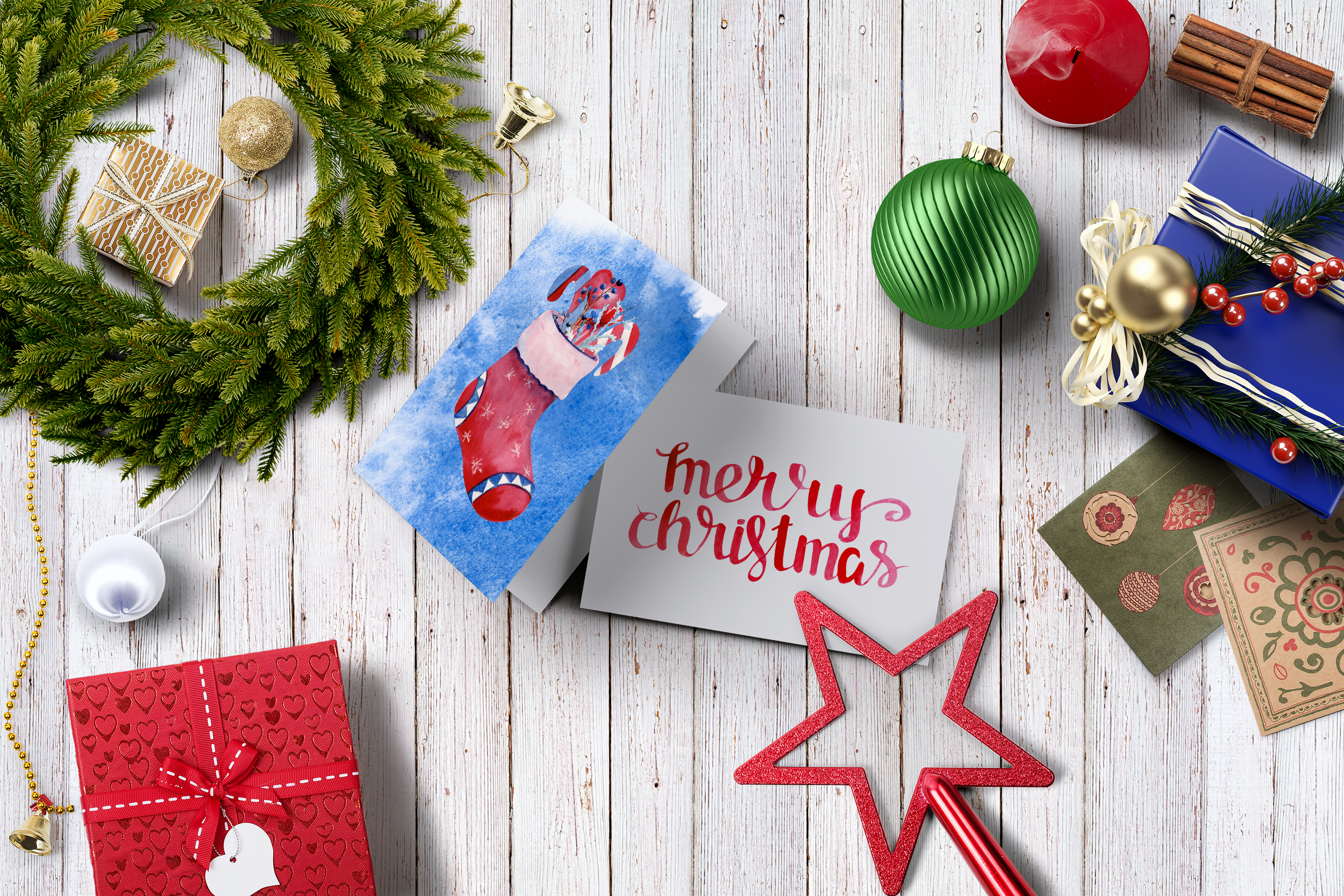 Christmas. Watercolor Cliparts - photo 4