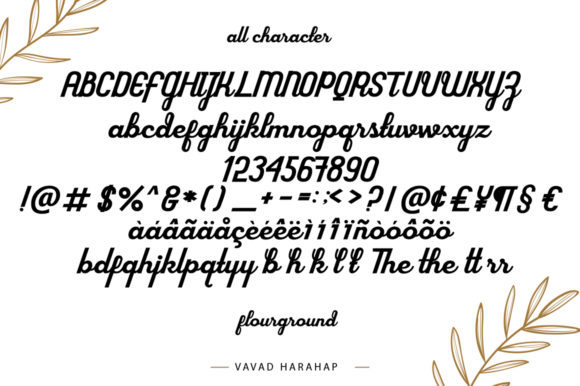 Flourground Font - Preview 6