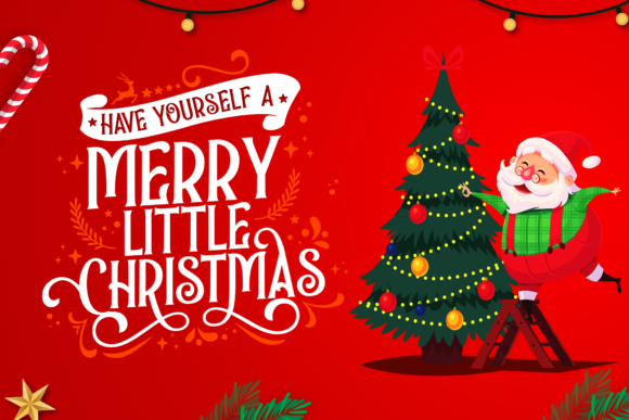 Holidays Christmas Font PNG with transparent background - Preview 1