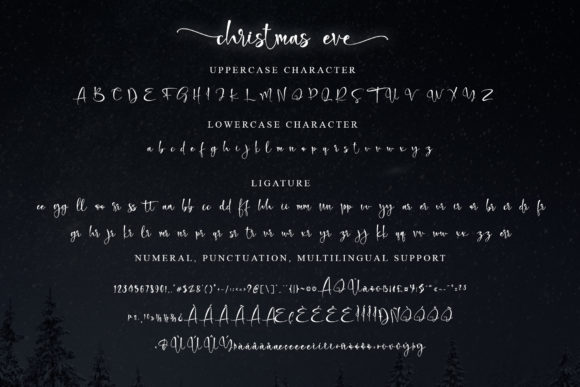 Holy Christmas Eve Font PNG with transparent background - Preview 6