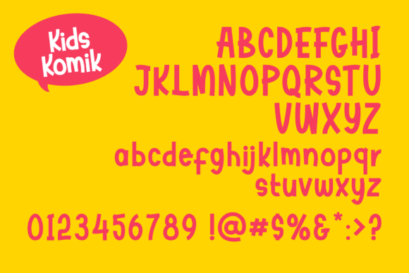 Kids Komik Font - Preview 6