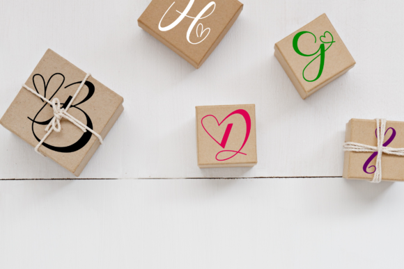 Love Baby Monogram Font PNG with transparent background - Preview 3