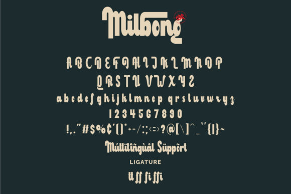 Milbong Font font preview - 6
