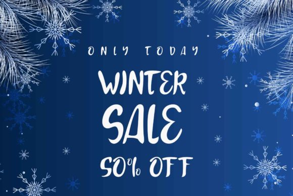 Snow Landy Font PNG with transparent background - Preview 2