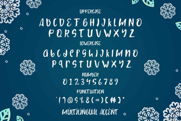 Snow Landy Font PNG with transparent background - Preview 3