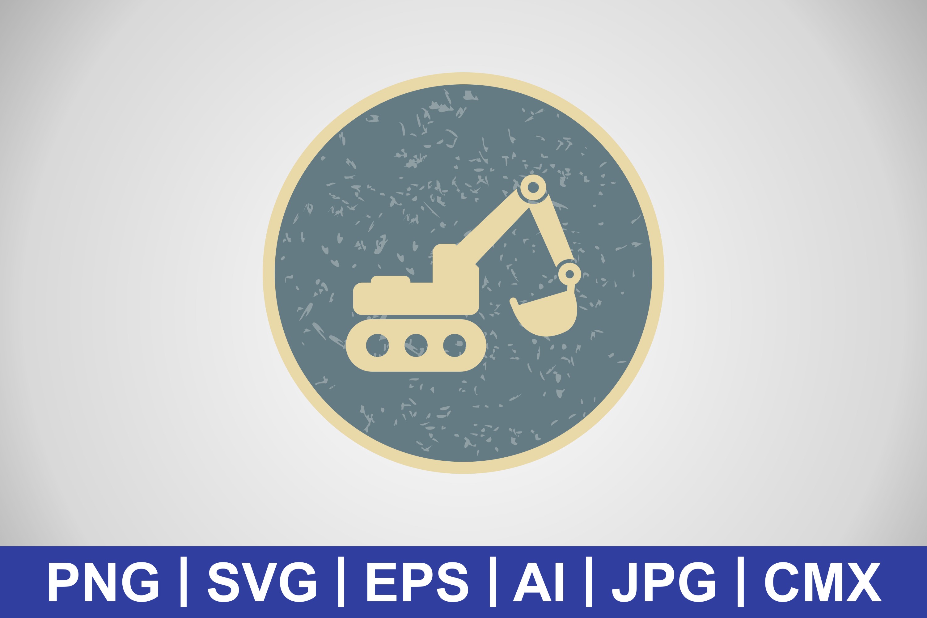 Vector Excavator Icon Graphic by IYIKON · Creative Fabrica