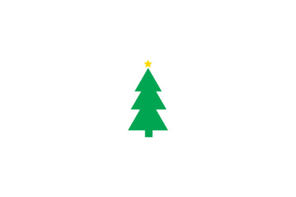 Christmas Tree Icon Vector Asset