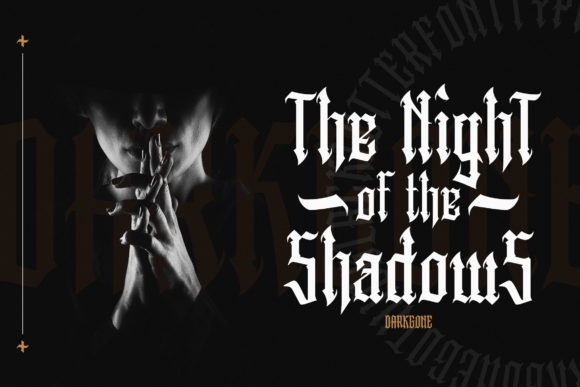 Darkgone Font PNG with transparent background - Preview 2