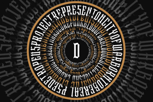 Darkgone Font PNG with transparent background - Preview 3