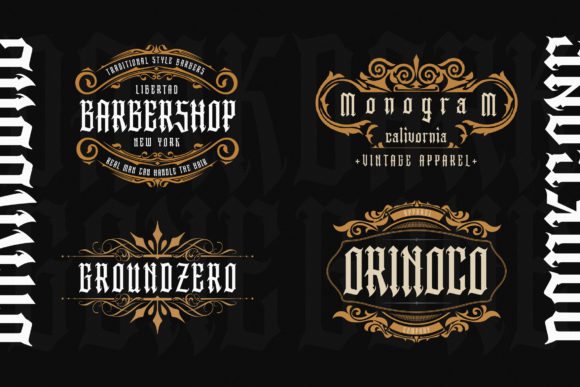 Darkgone Font PNG with transparent background - Preview 4
