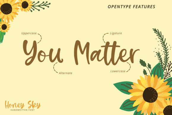 Honey Sky Font PNG with transparent background - Preview 6