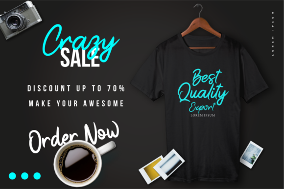 Kamelia Font PNG with transparent background - Preview 1