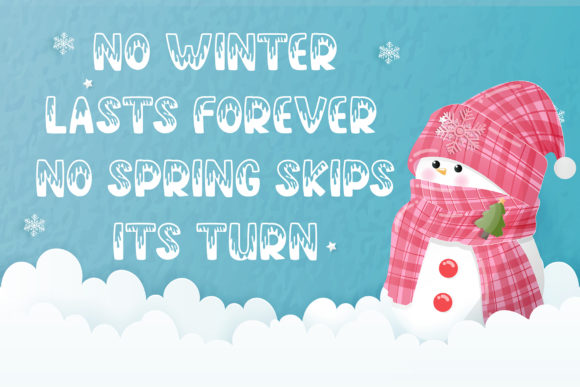 Rainy Snow Font font preview - 2