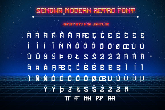 Sendha Font PNG with transparent background - Preview 4
