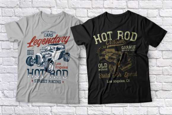 Hot Rod Font PNG with transparent background - Preview 4