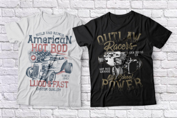 Hot Rod Font PNG with transparent background - Preview 5