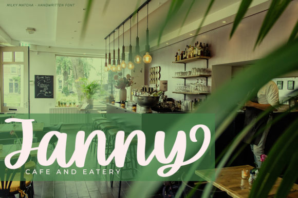 Milky Matcha Font PNG with transparent background - Preview 2
