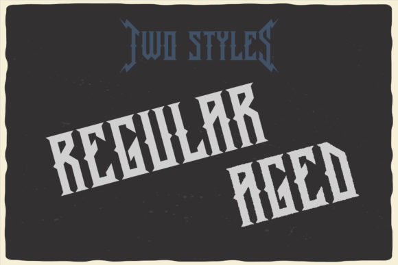 Old Biker Font PNG with transparent background - Preview 2