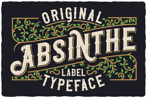 Original Absinthe Font PNG with transparent background - Preview 2