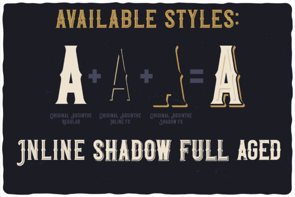Original Absinthe Font PNG with transparent background - Preview 3