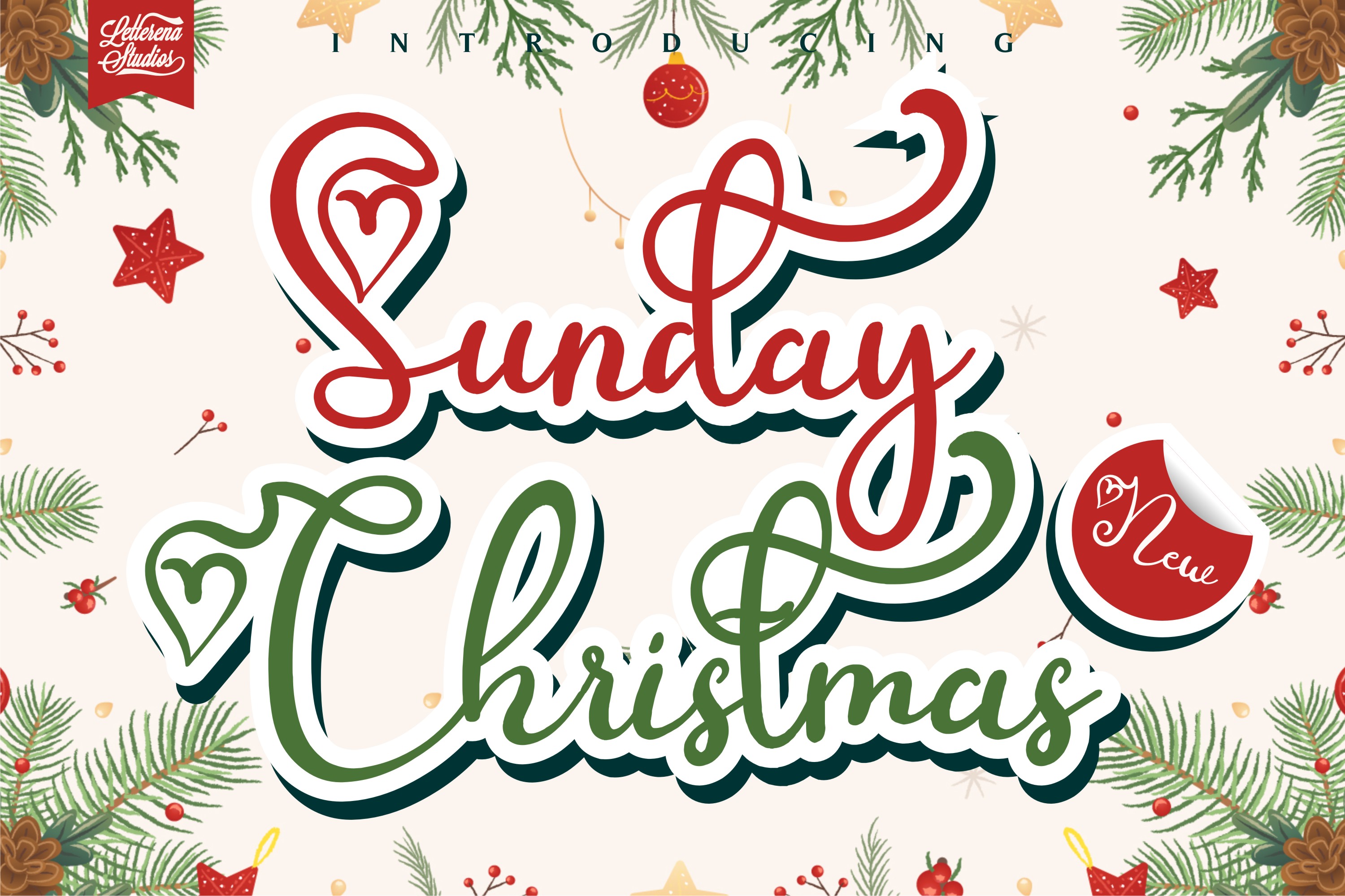 Sunday Christmas Font - photo 1