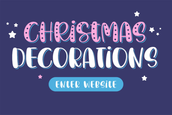 Christmas Decorations Font Font - Preview 4