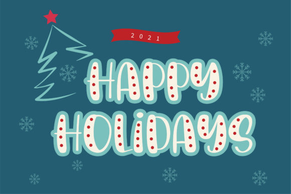 Christmas Decorations Font Font - Preview 6