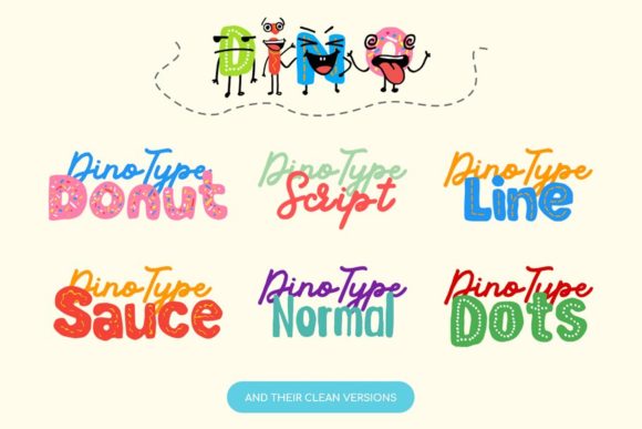 Dino Font - Preview 3