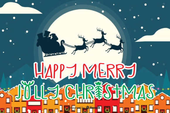 Happy Christmas Font - Preview 1