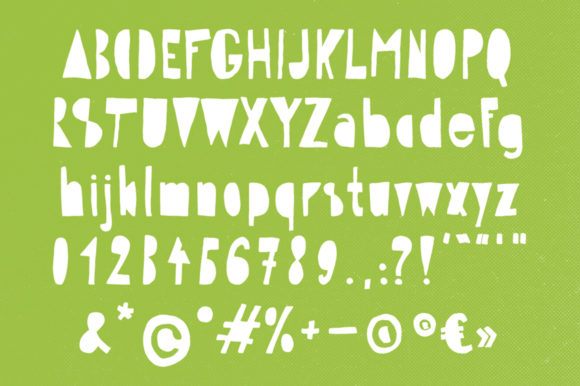 Hippo in the Woods Font PNG with transparent background - Preview 3