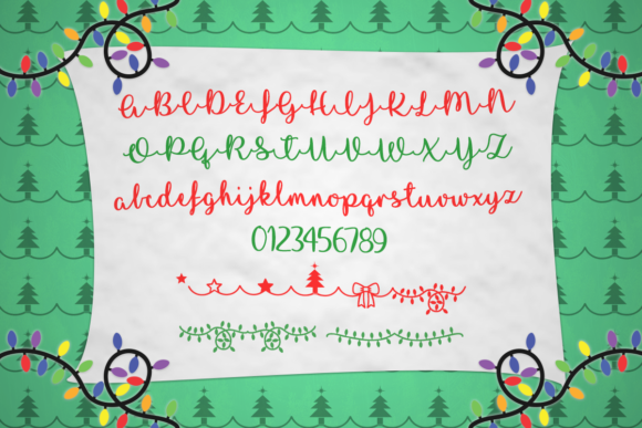 I Love Glittermas Font PNG with transparent background - Preview 2